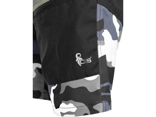 Kraťasy CXS DIXON, pánské, šedo - bílé (maskáč), vel. S